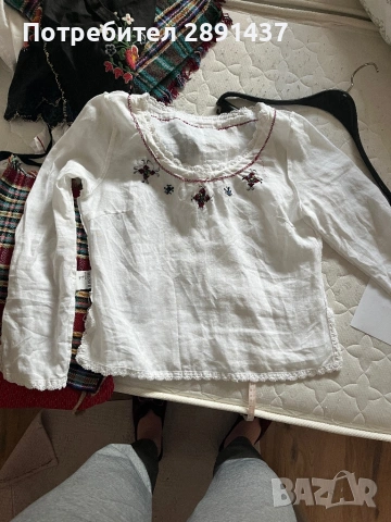 Ленена риза с ръчна бродерия , снимка 5 - Антикварни и старинни предмети - 54092156