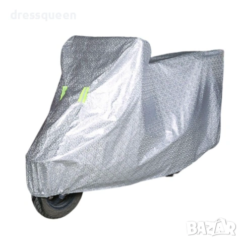 3815 Двуслойно защитно покривало за мотор – Отразяващо фолио и мека памучна подплата, снимка 3 - Аксесоари и консумативи - 54069373