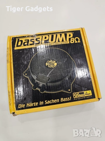 Sinuslive bassPUMP – 8 Ohm Bass Shaker / Body Sound Converter 50W RMS за home cinema, gaming и симул, снимка 5 - Тонколони - 54628280