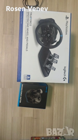 Logitech g923 + Logitech g shifter съвместим с PS/PC, снимка 5 - Джойстици и геймпадове - 54811577