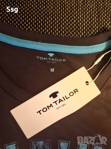 НОВА Tom Tailor мъжка тениска M – оригинална с етикет, снимка 3 - Тениски - 55183430