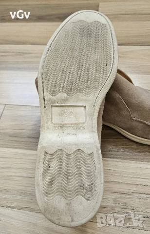Мъжки мокасини Eleventy Beige Suede Slip-On1 - 42/43, снимка 10 - Мокасини - 54165393