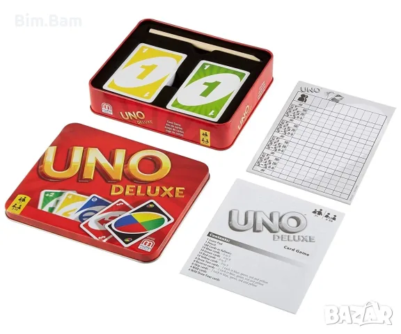 Карти за игра UNO Deluxe / Mattel / Делукс, снимка 3 - Игри и пъзели - 55379864