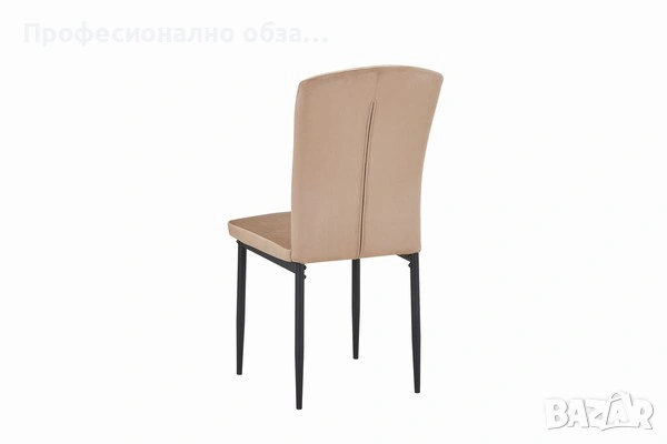Икономични трапезни столове-4 броя комплект,евтини столове за заведение и ресторант с дамаска, снимка 2 - Столове - 54549924