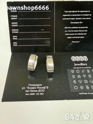 Сребърни обеци 925 проба, снимка 2 - Обеци - 54355876