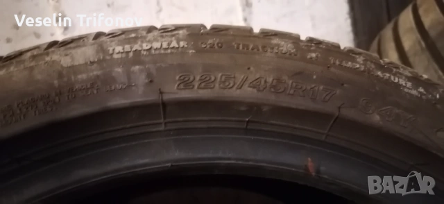 Продавам 2 гуми - 225/45/R17, снимка 4 - Гуми и джанти - 54586407