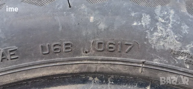 2бр летни гуми 195/65R15. Firestone RoadHawk. DOT 0617. 5 мм дълбочина на шарката. Цената е за 2бр., снимка 6 - Гуми и джанти - 55317965