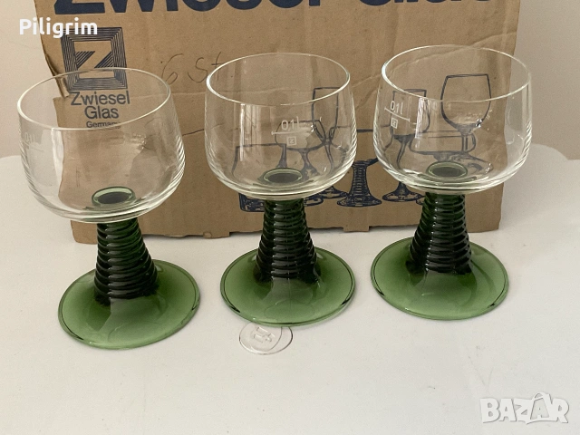 Винтидж чаши за вино. Zwiesel-Glas, Германия., снимка 2 - Сервизи - 55175502