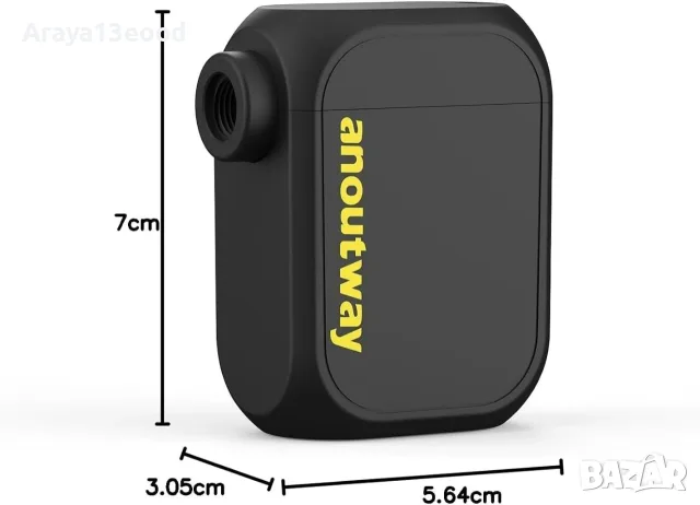Мини електрическа помпа за велосипед, 120 PSI, USB-C, снимка 4 - Аксесоари за велосипеди - 55616625