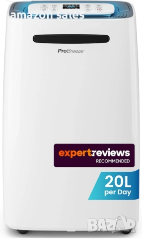Pro Breeze 20L/Day Smart 20-л./ден влагоабсорбатор,резервоар 5,5л,електрически, снимка 9 - Влагоабсорбатори и влагоуловители - 54388460