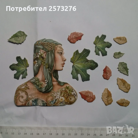 Декоративни елементи от хартия и картон, част 1, снимка 2 - Други - 54599169