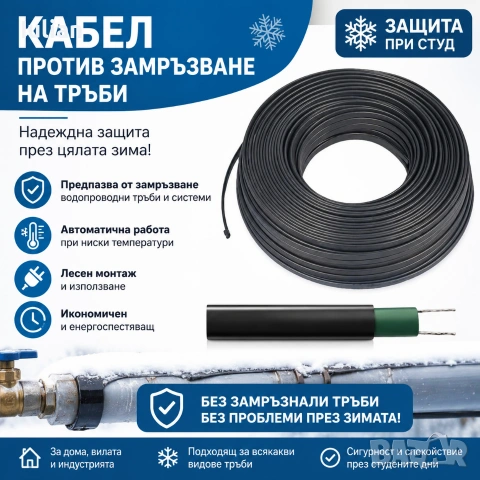 Саморегулиращ нагревателен кабел 