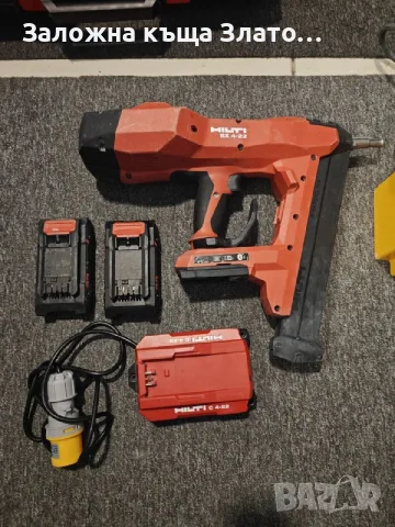 Акумулаторен безкабелен пистолет за пирони Hilti BX 4-22 + Преносим 110V трансформат, снимка 3 - Други инструменти - 55664856