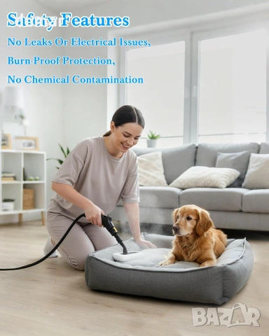 Парочистачка / уред за почистване с пара, 250°F, 2500W и 16 дюзи, 1600 ml резервоар, снимка 6 - Парочистачки и Водоструйки - 55000938