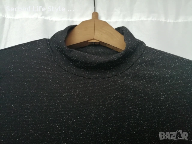 Дълга блестяща дамска рокля по тялото с кристали под бюста р-р M (EU 38), снимка 7 - Рокли - 54157735