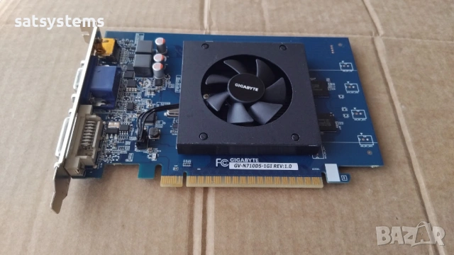 Видео карта NVidia GeForce Gigabyte GT710 HDMI 1024MB GDDR5 64bit PCI-E, снимка 5 - Видеокарти - 54568954