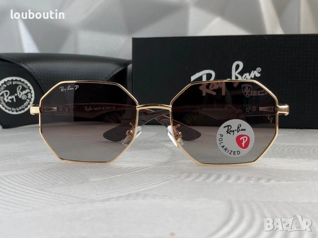 Ray Ban Ferrari 2 цвята мъжки слънчеви очила осмоъгълни с поляризация  дамски унисекс, снимка 7 - Слънчеви и диоптрични очила - 55149496