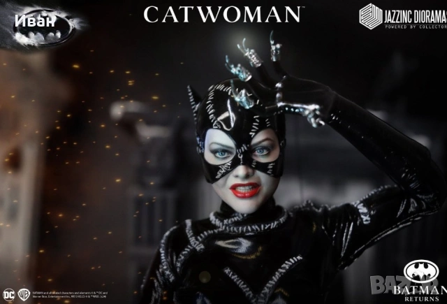 Фигура на Жената котка/Catwoman (1992 Batman Returns) DX ⅙ scala - нови и запечатани !, снимка 10 - Колекции - 54374668