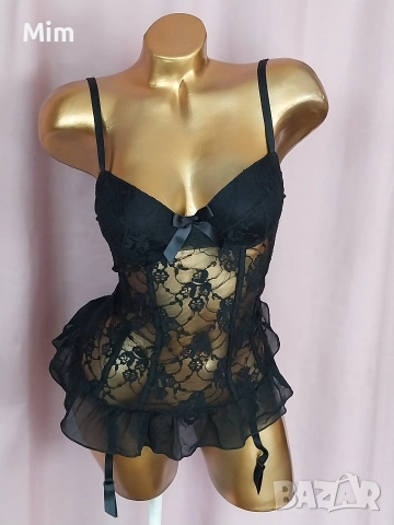 KISSME М Моделираща рокля с жартиери за чорапи , снимка 5 - Корсети, бюстиета, топове - 54232856