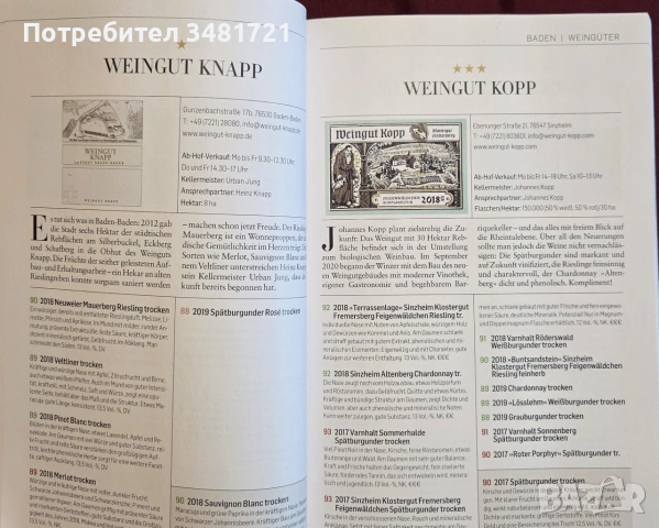Справочник - вината на Германия 2021 / Falstaff Wein Guide Deutschland 2021, снимка 11 - Кулинария - 55064982