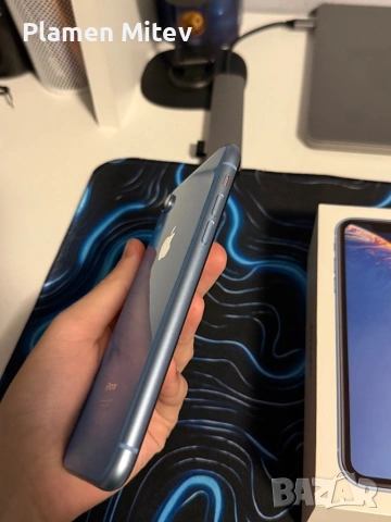 iPhone XR Blue 64GB пълен комплект подарък три калъфа, снимка 4 - Apple iPhone - 54577358