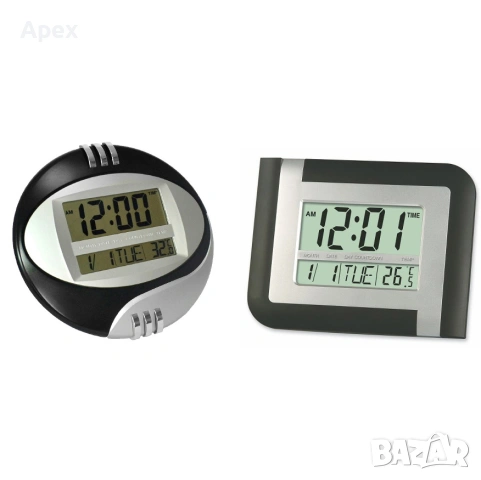 Електронни Стенни Часовници. Дигитален Стенен Часовник с Термометър и Голям Дисплей.Digital Clock