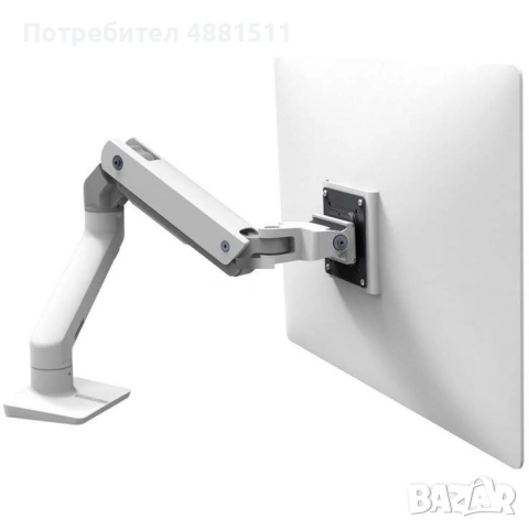 Ergotron HX Premium Monitor Arm (White) – Отлично състояние, снимка 2 - Монитори - 55233087
