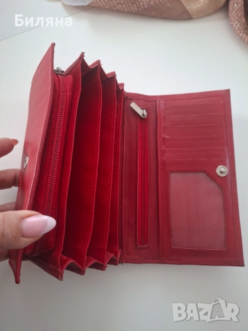 Портфейл естествена кожа, снимка 2 - Портфейли, портмонета - 54170470