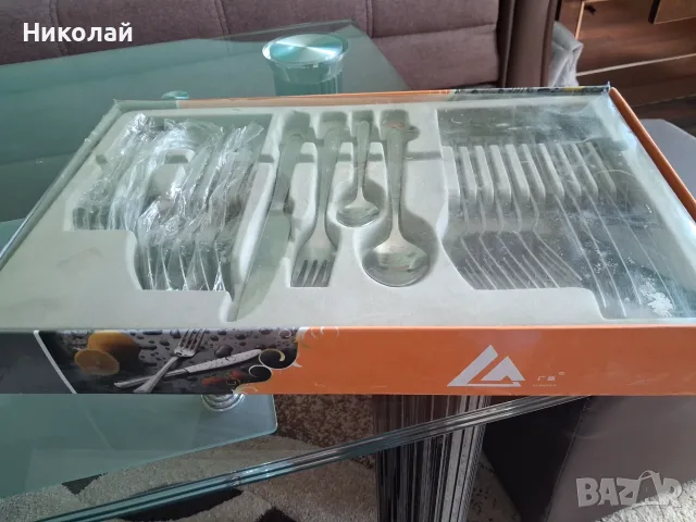 Комплект прибори за хранене , снимка 3 - Прибори за хранене, готвене и сервиране - 55672455