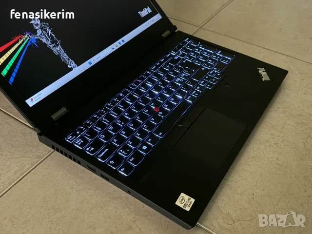 15.6' Full HD IPS Core i7-10850H Lenovo ThinkPad P15 16GB DDR4/256GB NVMe/Quadro T1000 4GB/Бат 6ч, снимка 6 - Лаптопи за работа - 55637103
