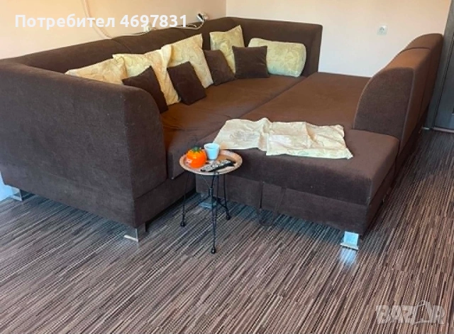 Голям диван и лежанка с функция сън. , снимка 7 - Дивани и мека мебел - 55246448