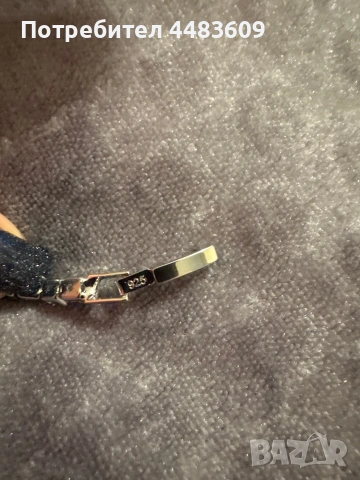 Сребърна гривна с цирконии , снимка 6 - Гривни - 54133956