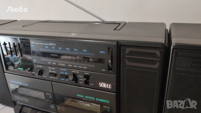 Seleco SRS70 работещ касетофон, снимка 6 - Радиокасетофони, транзистори - 55148563