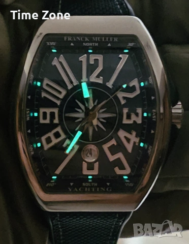 Franck Muller Vanguard Yachting 45mm Steel Blue Dial Swiss Movement Automatic Различни Варианти, снимка 10 - Мъжки - 54059527