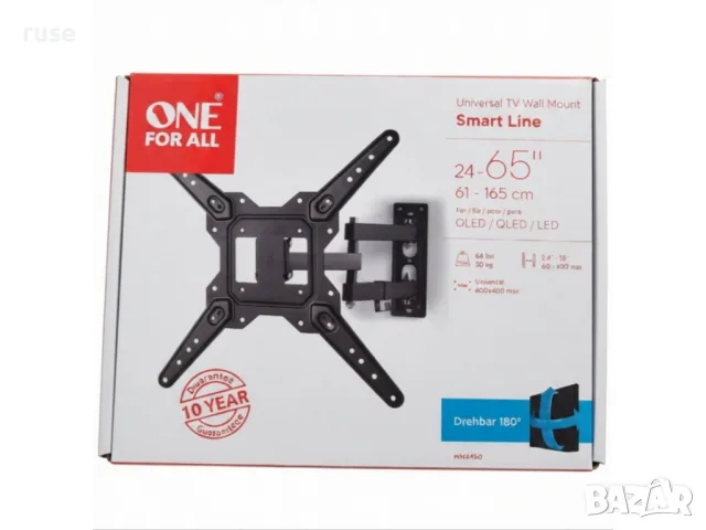 НОВИ! Стойка за телевизор 24-65" One For All WM2450 180 градуса, снимка 3 - Стойки, 3D очила, аксесоари - 55678645
