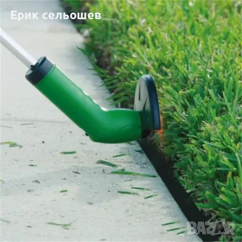 Компактна електрическа косачка за трева 500W – Ширина на косене 25 см, снимка 3 - Градинска техника - 55471339