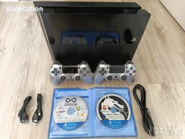 🤍 PS4 ЧЕРЕН – 180 € (ПЪЛЕН КОМПЛЕКТ!) 3 месеца гаранция , снимка 2 - PlayStation конзоли - 54194165