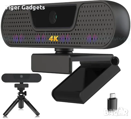 Уеб камера VIZOLINK W8GS 4K/1080P с автофокус, 4 микрофона и капаче за поверителност