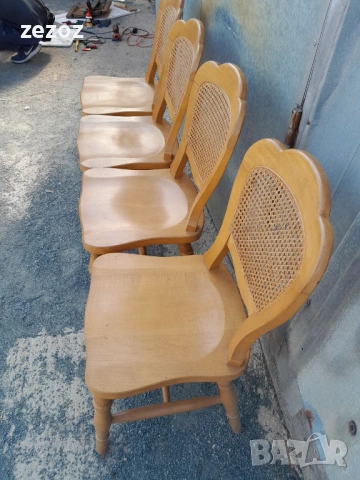 Столове-масив-4бр.№025, снимка 4 - Столове - 54003882