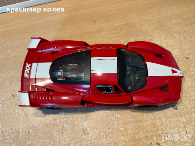 метален модел "FERRARI FXX"/Hot Wheels,1:18/, снимка 11 - Колекции - 55123353