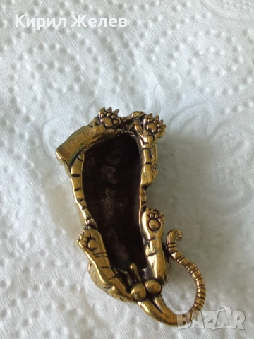 Бронзова фигурка на тигър 44645, снимка 4 - Колекции - 54170864