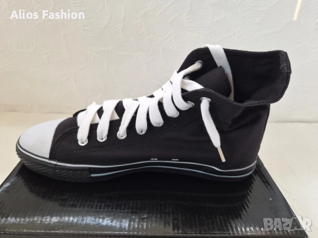 Високи кецове тип Converse – НОВИ, снимка 4 - Ежедневни обувки - 54776205