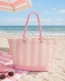 Victoria's Secret Heritage Stripe Rope Handle Tote Bag Голяма дамска чанта, снимка 10