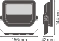 LED прожектор 20W IP65 LEDVANCE FL PFM 20W/4000K SYS WT, снимка 1