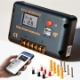 30A соларен контролер за зареждане 12/24V PWM Bluetooth приложение мониторинг 2 USB порта, снимка 1