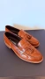 Мъжки кестеняви кожени мокасини с пискюли Russell & Bromley KEEBLE, снимка 2