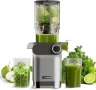 Нова Бавнооборотна сокоизстисквачка Anybear Cold Press Juicer – голям отвор (4.3"), Сребриста  , снимка 1