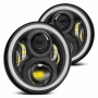 Кръгъл LED фар 7 инча 60W 7000LM IP68 – Jeep Wrangler Suzuki Samurai Nissan Patrol Мотоциклети 10247, снимка 12