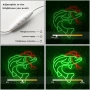 LED неонова табела за стена – каубой риба с USB захранване и димер, декорация за двор и фасада, снимка 5