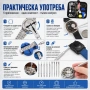 Професионален часовникарски комплект за ремонт на часовници инструмент за отваряне отвертки пинсети, снимка 4